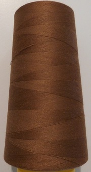 Lock thread 100% polyester 3.000 yard (12 pcs), Red-Brown 489